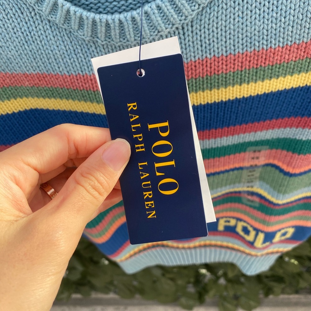 •NWT• Polo Ralph Lauren Colorblock Sweater Knit - Picture 3 of 5